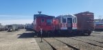 Canadian National caboose 79462 & New Haven RDC-1 47